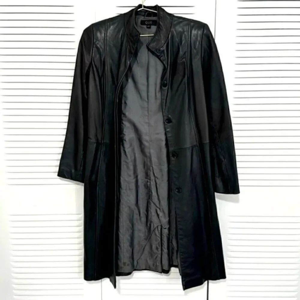 Genuine Lamb Skin Leather Vintage Coat